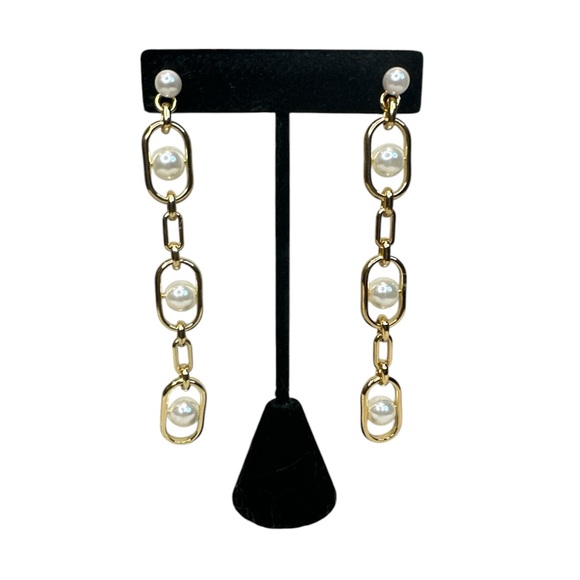 KATE SPADE ♠️ GLAMOROUS STRANDS LINEAR EARRINGS - Picture 4 of 6